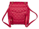 Chanel Dark Red Lambskin Quilted Small Urban Spirit Backpack - Shop Prestige