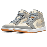 Air Jordan 1 Mid Coconut Milk Particle Grey