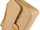 Chanel Beige Classic Medium Double Flap Caviar Bag - Shop Prestige