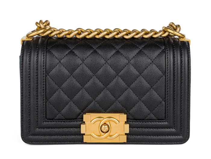 Chanel Black Caviar Small Boy Bag - Shop Prestige