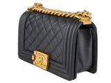 Chanel Black Caviar Small Boy Bag - Shop Prestige