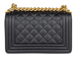 Chanel Black Caviar Small Boy Bag - Shop Prestige