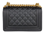 Chanel Black Caviar Small Boy Bag - Shop Prestige
