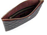 Chanel Black O Case Quilted Caviar Clutch - Shop Prestige