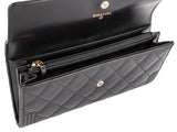 Chanel Black Quilted Lambskin Boy Flap Wallet - Shop Prestige