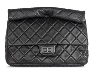 Chanel Black Quilted Leather Roll Reissue 2.55 Clutch Bag - Shop Prestige
