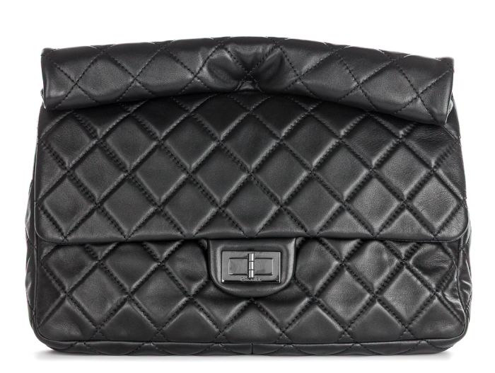 Chanel Black Quilted Leather Roll Reissue 2.55 Clutch Bag - Shop Prestige