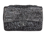 Chanel Black Sequin Lambskin Moonlight On Water Single Flap Bag - Shop Prestige