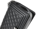 Chanel Boy Black Caviar Medium Single Flap Bag - Shop Prestige