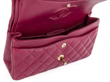 Chanel Burgundy Lambskin Classic Small Double Flap Bag - Shop Prestige