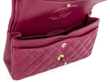 Chanel Burgundy Lambskin Classic Small Double Flap Bag - Shop Prestige