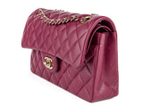Chanel Burgundy Lambskin Classic Small Double Flap Bag - Shop Prestige