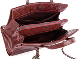Chanel CC Crave Red Tote Quilted Glazed Caviar Bag - Shop Prestige