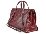 Chanel CC Crave Red Tote Quilted Glazed Caviar Bag - Shop Prestige