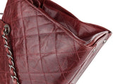 Chanel CC Crave Red Tote Quilted Glazed Caviar Bag - Shop Prestige