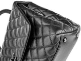 Chanel Caviar Black Coco Top Handle Flap Bag - Shop Prestige