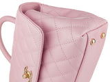 Chanel Caviar Pink Coco Top Handle Flap Bag - Shop Prestige