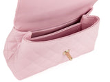Chanel Caviar Pink Coco Top Handle Flap Bag - Shop Prestige