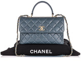 Chanel Grey Medium CC Trendy Top Handle Bag - Shop Prestige