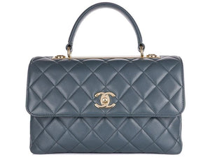 Chanel Grey Medium CC Trendy Top Handle Bag - Shop Prestige