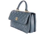 Chanel Grey Medium CC Trendy Top Handle Bag - Shop Prestige