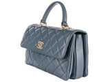Chanel Grey Medium CC Trendy Top Handle Bag - Shop Prestige