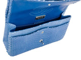 Chanel Jumbo Blue Double Flap Python Bag - Shop Prestige