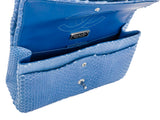 Chanel Jumbo Blue Double Flap Python Bag - Shop Prestige