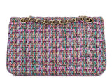 Chanel Multicolor Quilted Tweed Medium Double Flap Bag - Shop Prestige