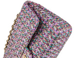 Chanel Multicolor Quilted Tweed Medium Double Flap Bag - Shop Prestige