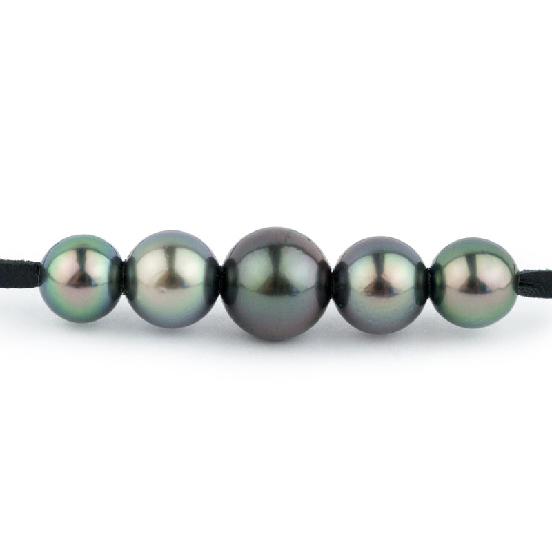 Quintuple Rainbow 9.2-11.6mm Mana Pearl Necklace