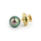 Flashy Pink Peacock 8.9mm Tahitian Pearl Tie Tack
