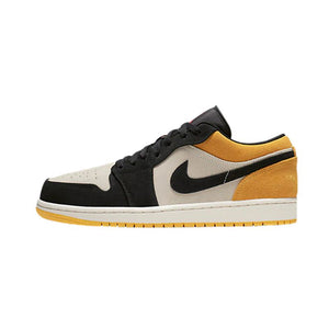 Air Jordan 1 Low- Zeil Universiteitsgoud Zwart