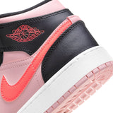 Air Jordan 1 Mid GS Black Pink Crimson