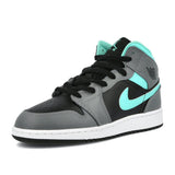 Air Jordan 1 Mid Grey Aqua (GS)