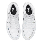 Air Jordan 1- Mid geïriseerd reflecterend wit