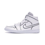 Air Jordan 1- Mid geïriseerd reflecterend wit