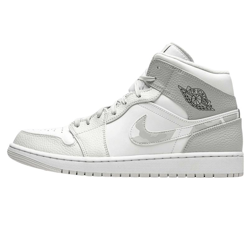 Air Jordan 1 Mid 'Swoosh Logo - Grey Camo'