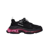 Balenciaga Triple S- Zwart Roze Neon