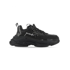 Balenciaga Triple S- Allover-logo Zwart